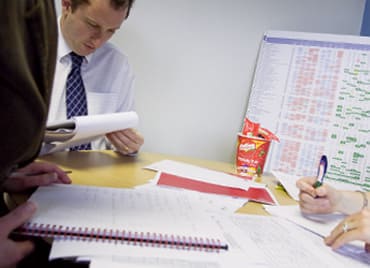 Bel office employees working